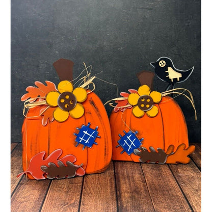 Fall Pumpkin Sunflowers & Crows
