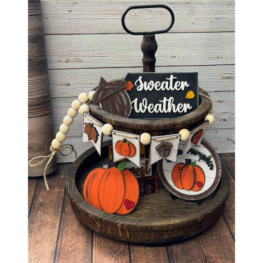 Fall Tiered Tray Tiered Tray