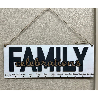 Family Celebrations Wall Calendar - Nifty Decor & More