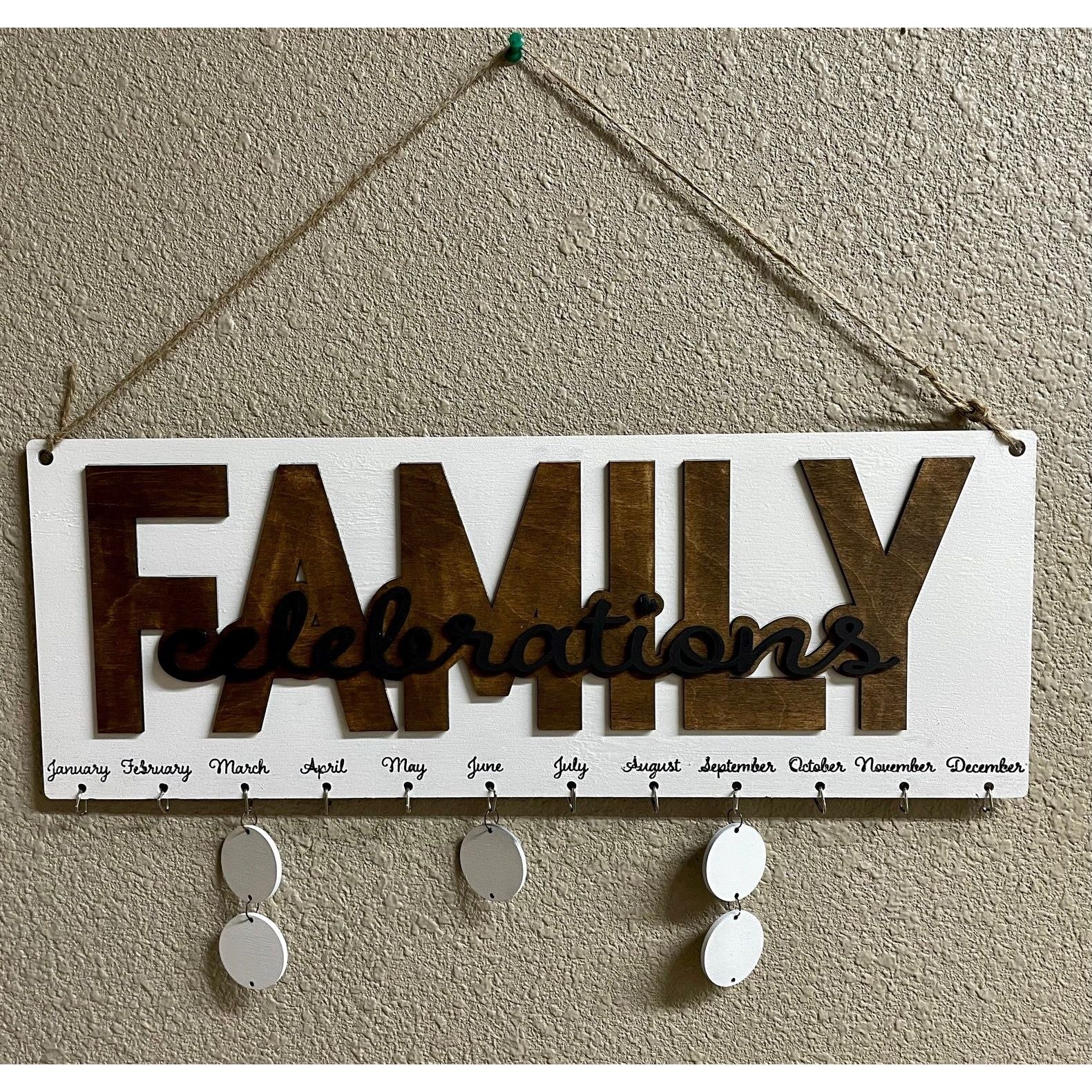 Family Celebrations Wall Calendar Wall Decor