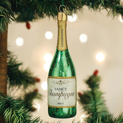 Fancy Champagne Bottle Ornament - Nifty Decor & More