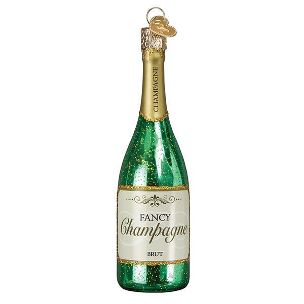 Fancy Champagne Bottle Ornament - Nifty Decor & More