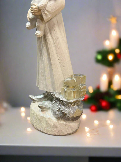 Fancy Christmas Light Up Santa