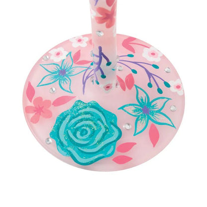 Fancy Florals Wine Glass - Nifty Decor & More