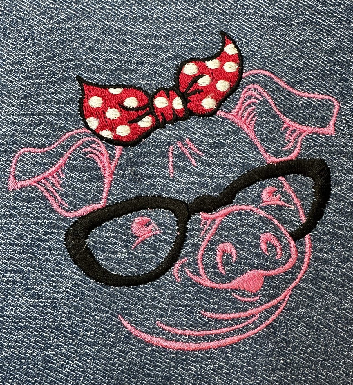 Farm Animals Embroidered Denim Jacket, cow, rabbit, giraffe, pig, elephant, ostrich denim jacket