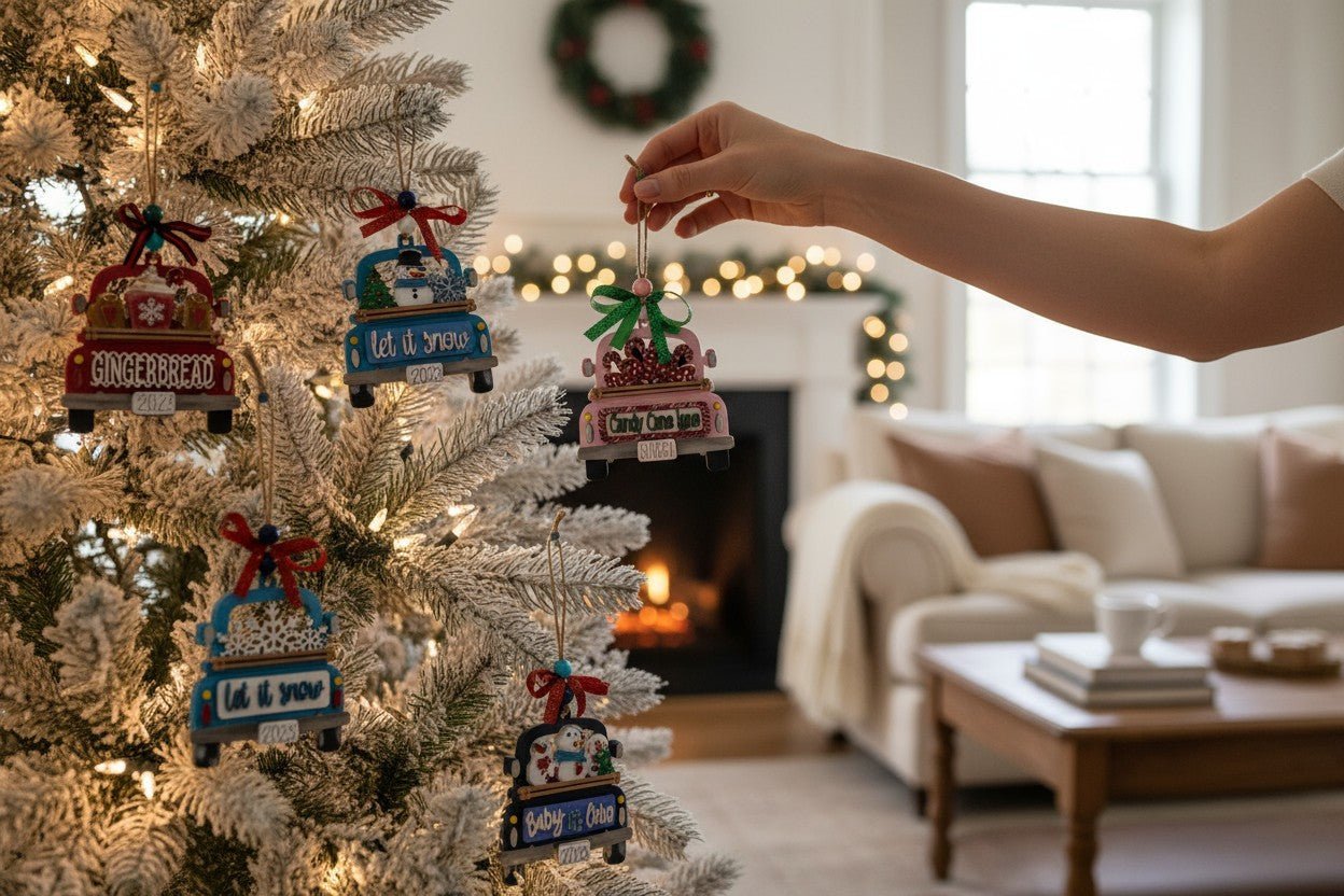 Farmhouse Christmas Truck Ornaments - Nifty Decor & More