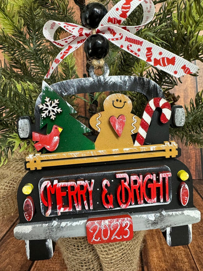 Farmhouse Christmas Truck Ornaments - Nifty Decor & More
