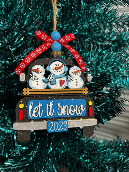 Farmhouse Christmas Truck Ornaments - Nifty Decor & More