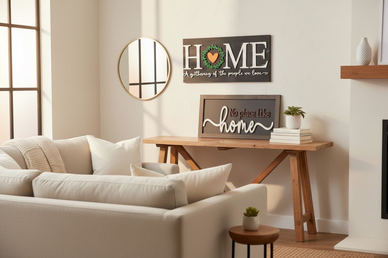 Farmhouse Collection Signs Rustic Wooden Wall Decor for Home and Gathering Spaces - Nifty Decor & More