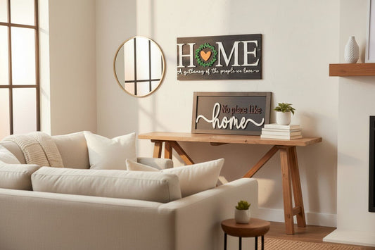 Farmhouse Collection Signs Rustic Wooden Wall Decor for Home and Gathering Spaces - Nifty Decor & More