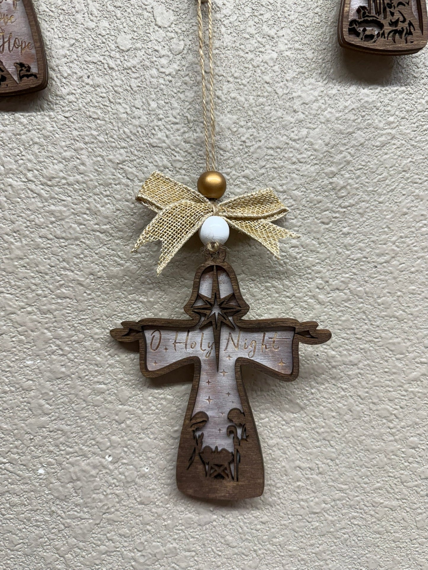 Farmhouse Religious Christmas Ornaments - Nifty Decor & More