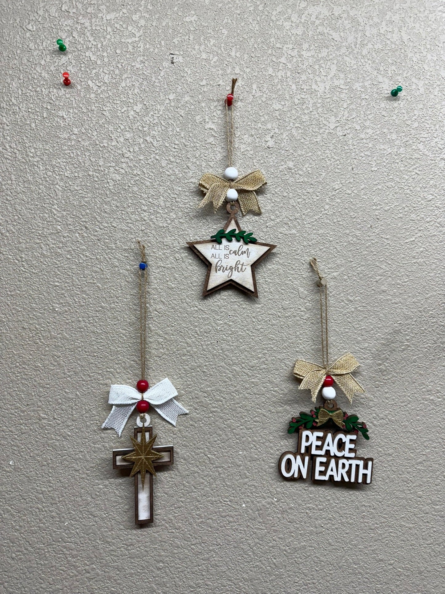 Farmhouse Religious Christmas Ornaments - Nifty Decor & More