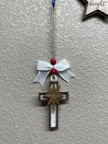 Farmhouse Religious Christmas Ornaments - Nifty Decor & More