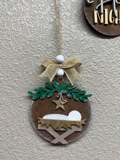 Farmhouse Religious Christmas Ornaments - Nifty Decor & More