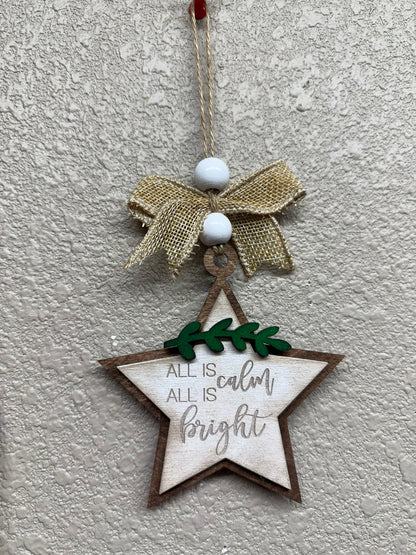Farmhouse Religious Christmas Ornaments - Nifty Decor & More