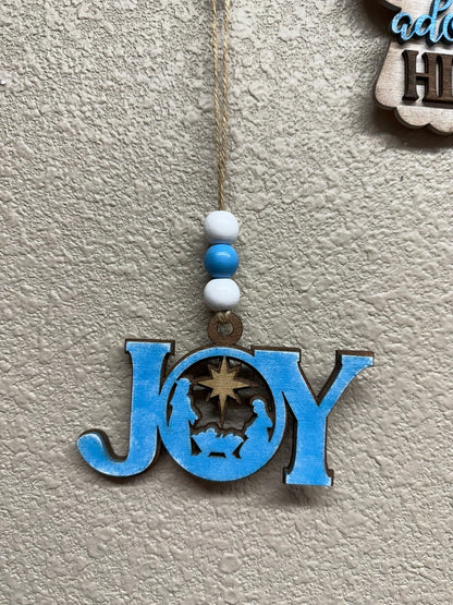 Farmhouse Religious Christmas Ornaments - Nifty Decor & More