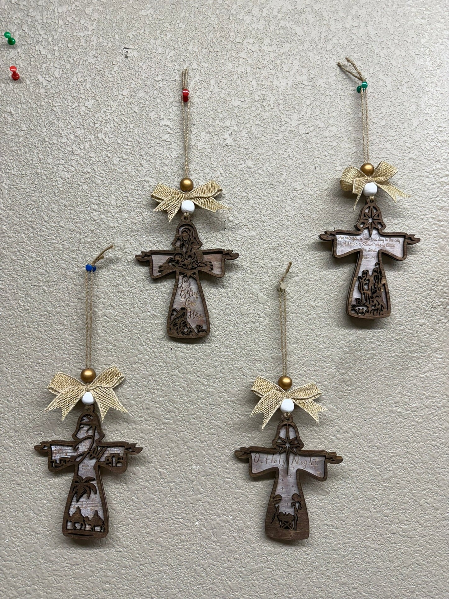 Farmhouse Religious Christmas Ornaments - Nifty Decor & More