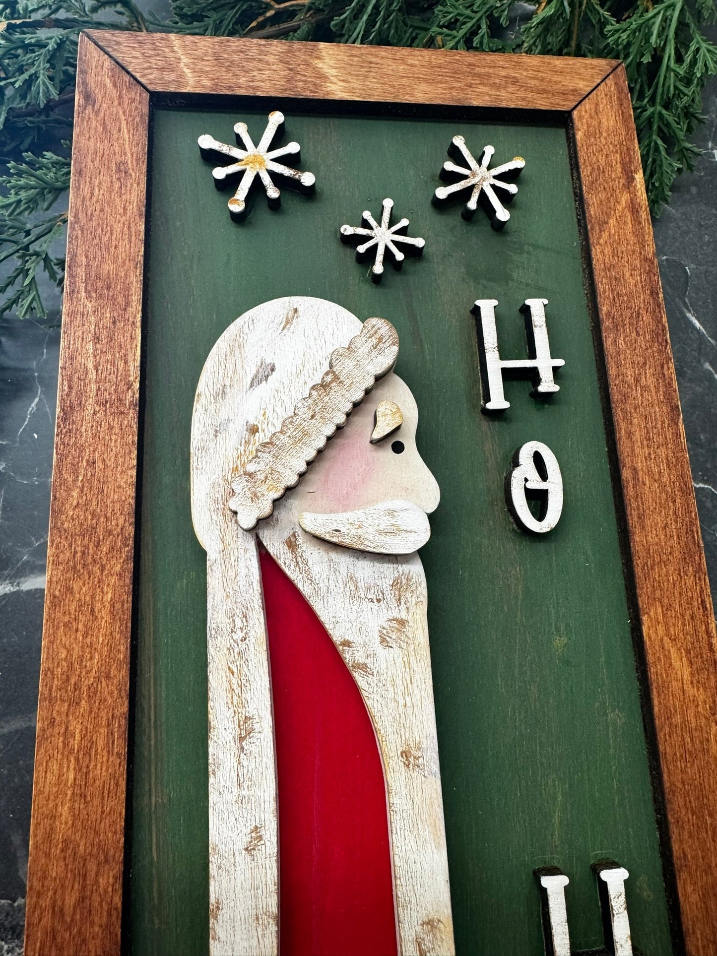 Farmhouse Skinny Santa Frame