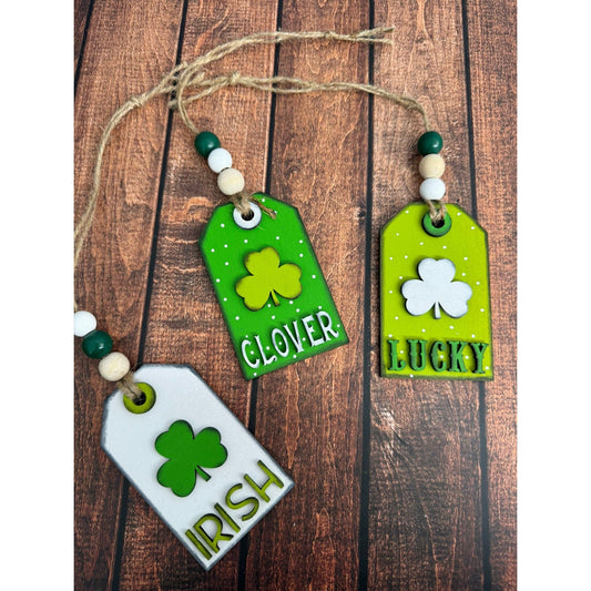 Farmhouse St. Patrick's Day Tag Ornaments St. Patrick's Day Collection