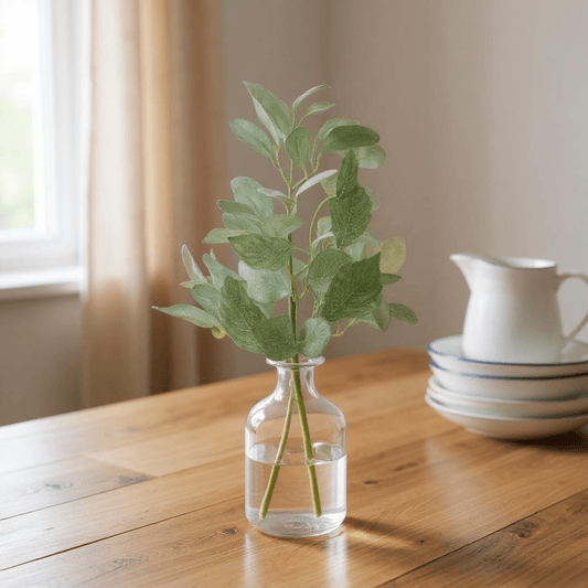 Faux Lambs Ear Artificial Greenery - Realistic Home Decor, Decorative Plants for Wreaths & Centerpieces, Farmhouse Style - Nifty Decor & More