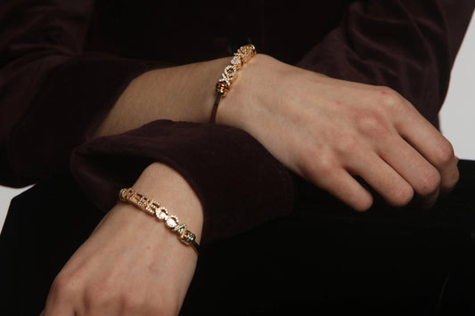 Mini Initial Charm - 8mm 14K White Gold-Plated