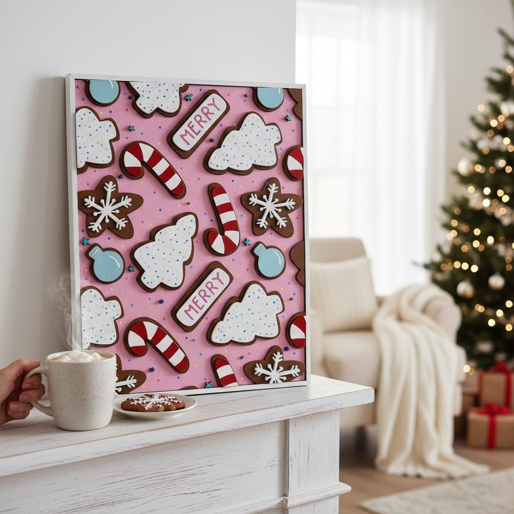 Festive Merry Gingerbread Sign - Nifty Decor & More