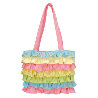 Fiesta Pink Multicolored Ruffles Tote Bag - Nifty Decor & More