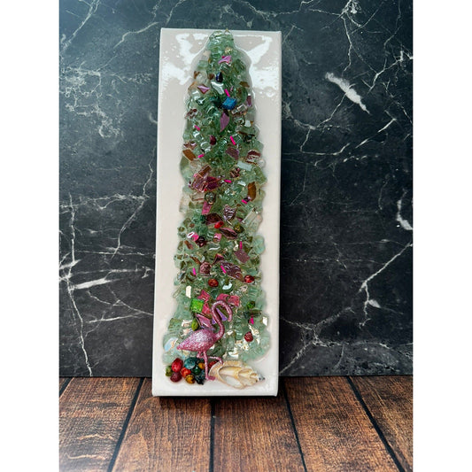 Flamingo Christmas Tree Resin Frame - Nifty Decor & More