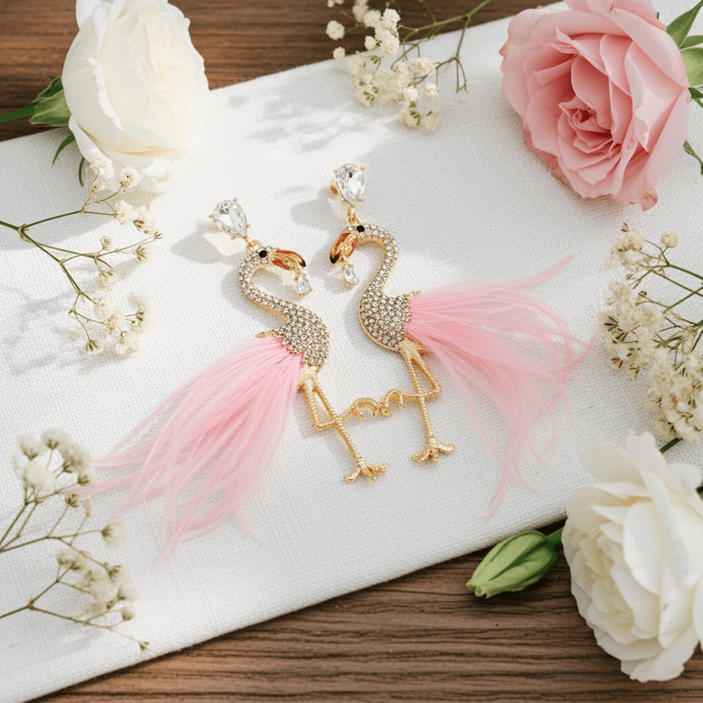 Flamingo Earrings - Nifty Decor & More