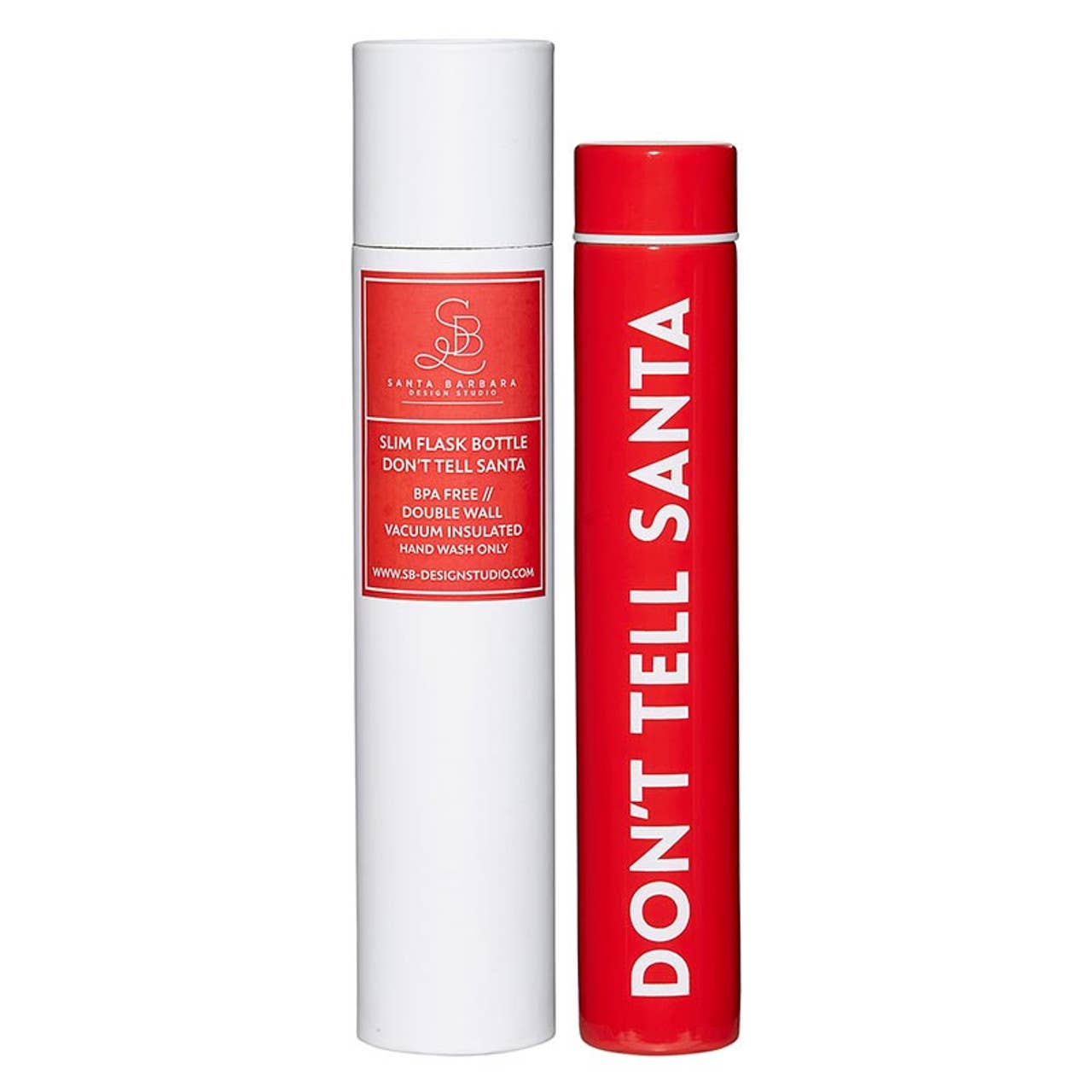 Flask Bottle - Don't Tell Santa - Nifty Decor & More