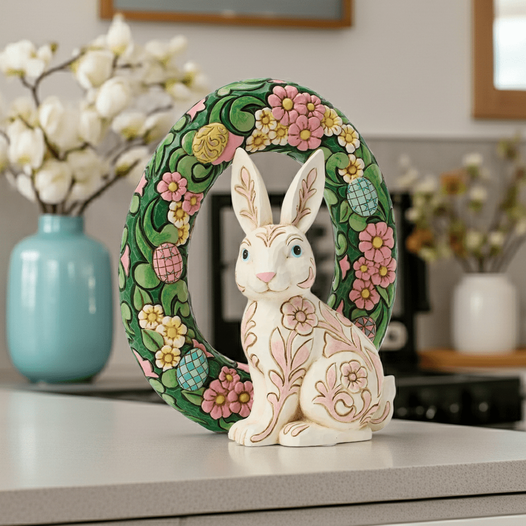 Floral Bunny Wreath - Nifty Decor & More