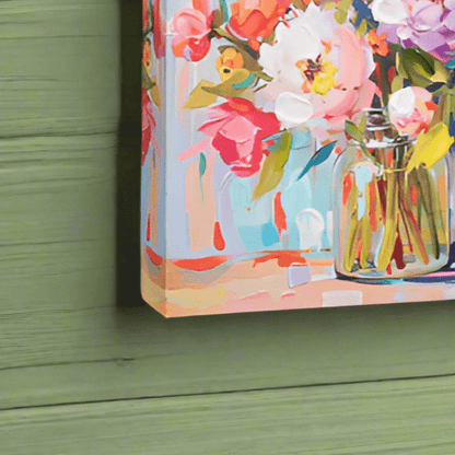 Floral Wall Art - 6" RAZ Decor, Beautiful Flower Artwork for Home Decoration, Unique Wall Hanging, Gift for Flower Lovers - Nifty Decor & More