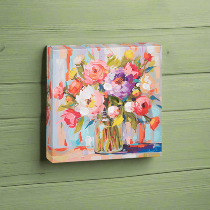 Floral Wall Art - 6" RAZ Decor, Beautiful Flower Artwork for Home Decoration, Unique Wall Hanging, Gift for Flower Lovers - Nifty Decor & More