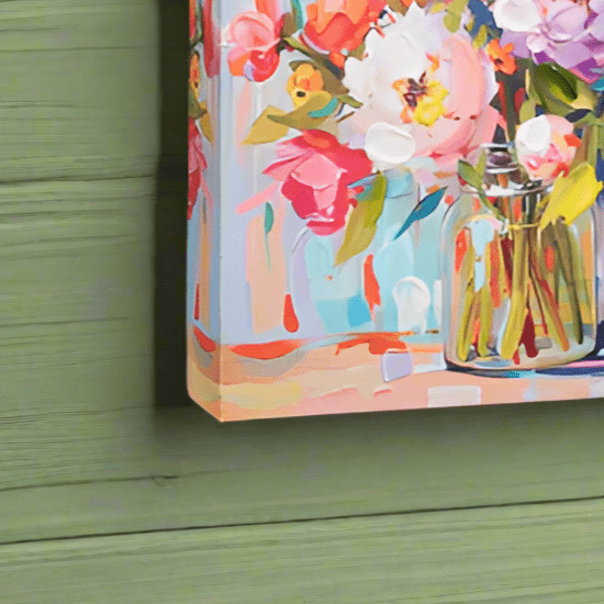Floral Wall Art - 6" RAZ Decor, Beautiful Flower Artwork for Home Decoration, Unique Wall Hanging, Gift for Flower Lovers