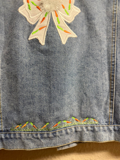 Fluffy Bunny Ears Kids Denim Jacket - Nifty Decor & More