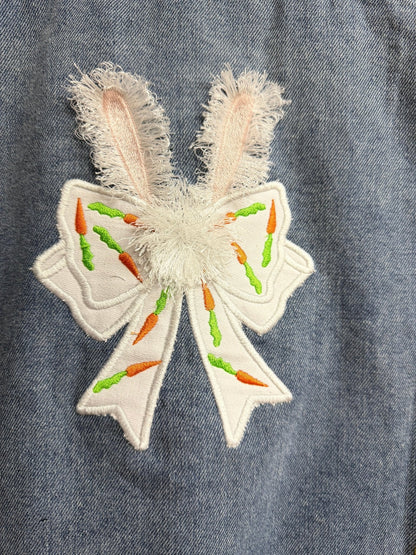 Fluffy Bunny Ears Kids Denim Jacket - Nifty Decor & More