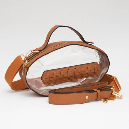 Football Shaped Purse Customizable Football Shaped - Nifty Decor & More