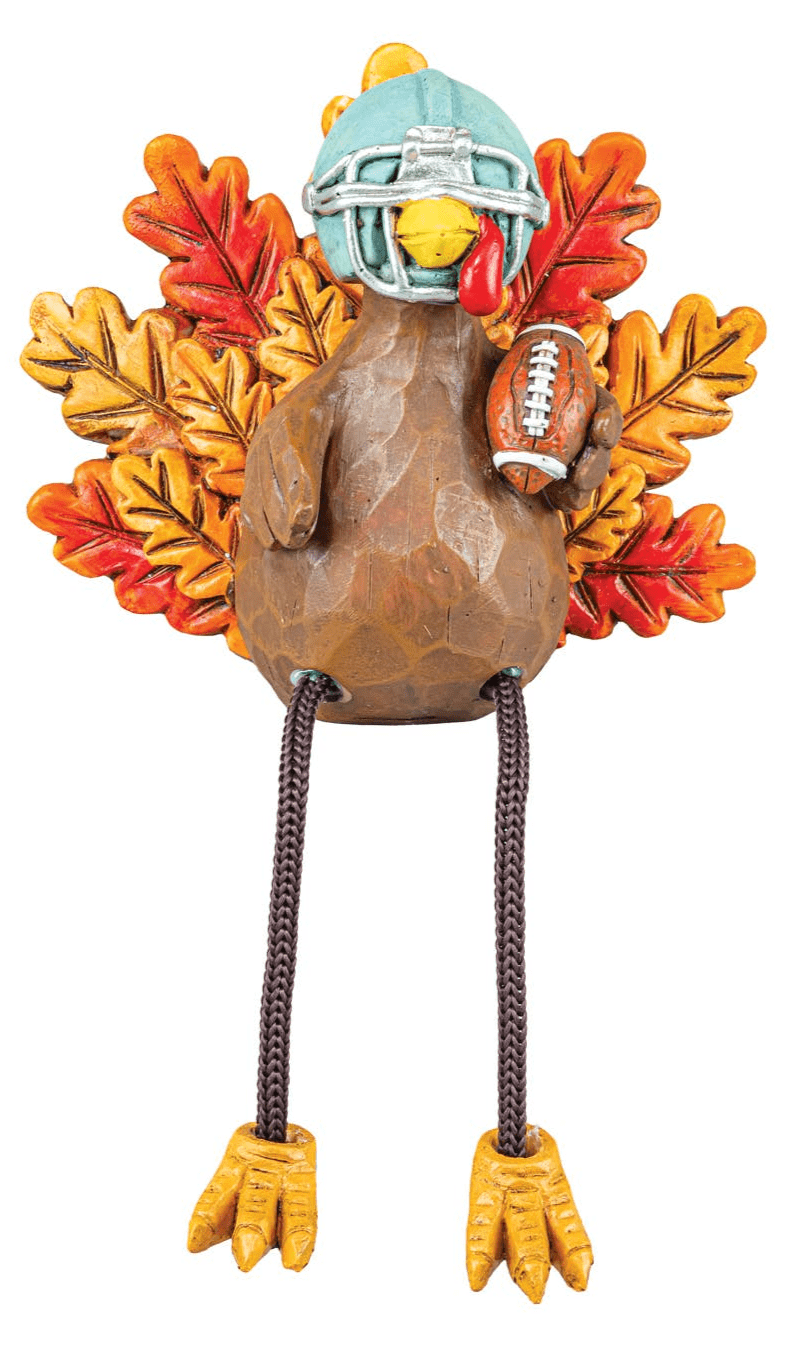 Football Turkey's with Dangling Legs Orange/Yellow