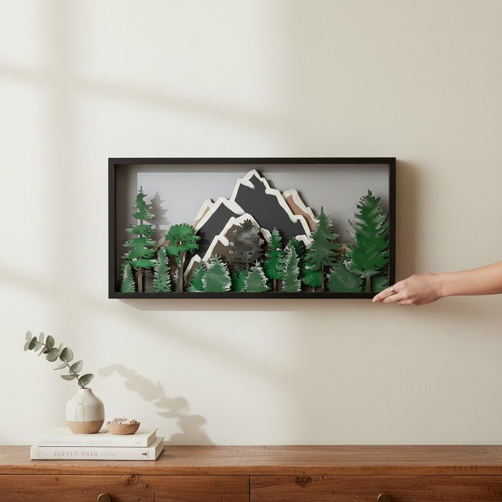 Forest Mountain Scene 3D - Nifty Decor & More