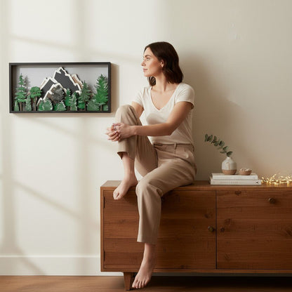 Forest Mountain Scene 3D - Nifty Decor & More