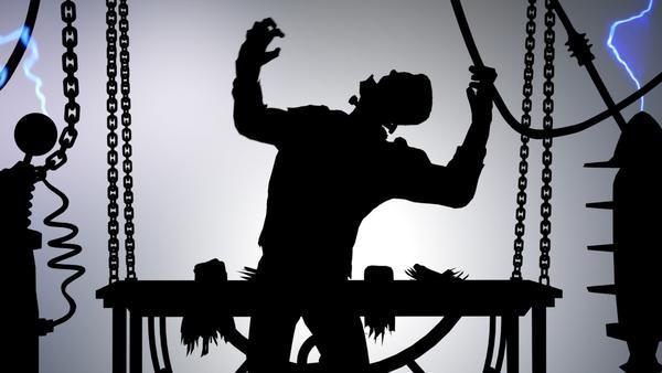 Frankenstein Scene