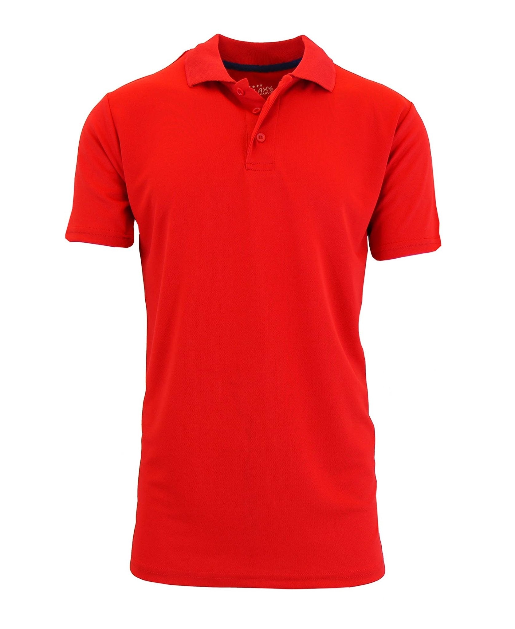 Galaxy by Harvic Men's Dry Fit Moisture-Wicking Polo Shirt