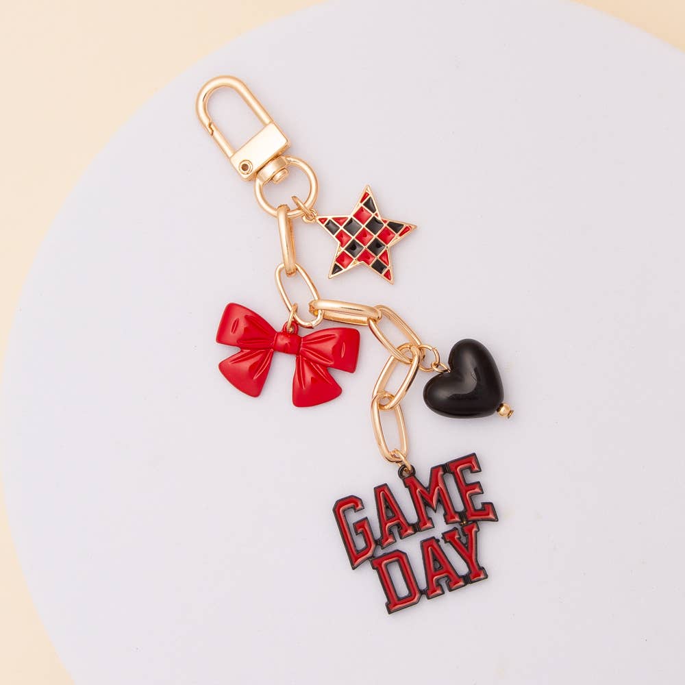 “Game Day” Bag Charm Keychain - Nifty Decor & More