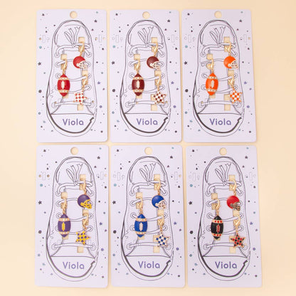 Game Day Football Shoe Charms - Nifty Decor & More