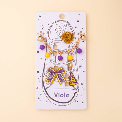 Game Day PomPom Shoe Chain with Assorted Charms - Nifty Decor & More