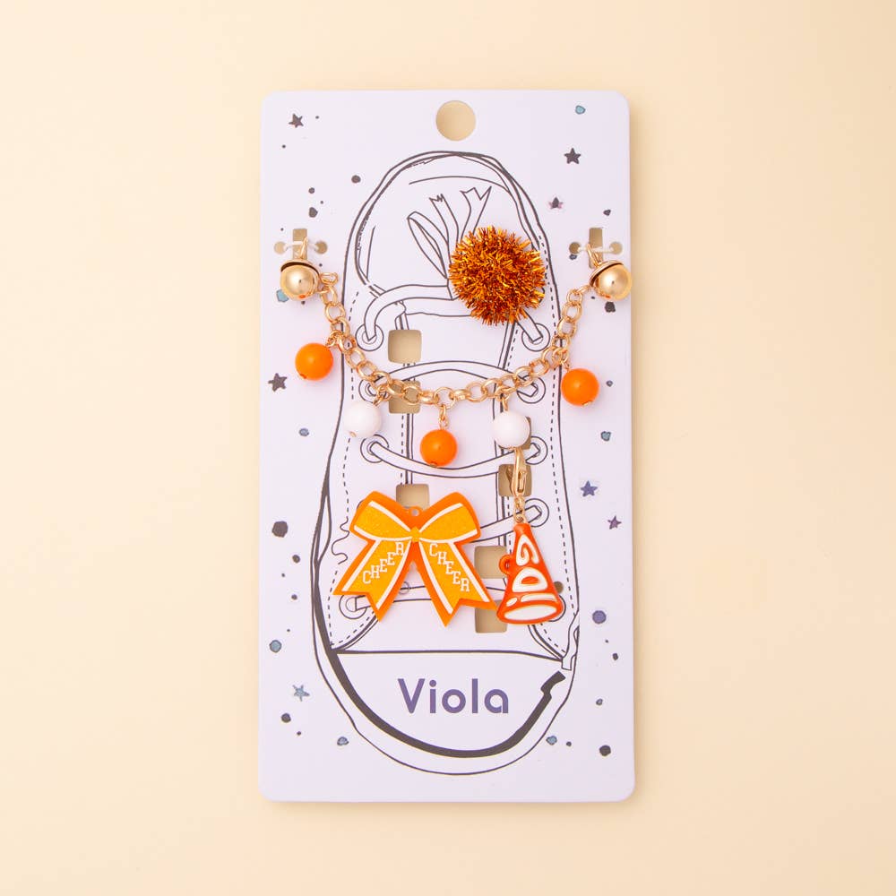 Game Day PomPom Shoe Chain with Assorted Charms - Nifty Decor & More