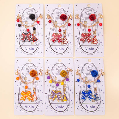 Game Day PomPom Shoe Chain with Assorted Charms - Nifty Decor & More