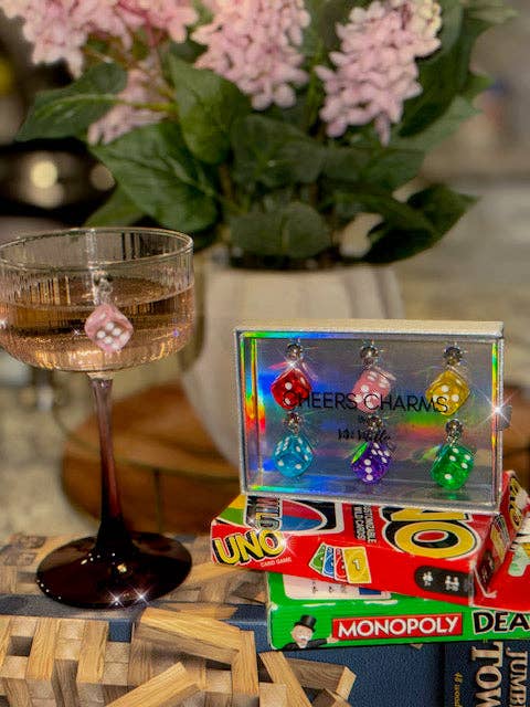 Game Night! Cheers Charms, Set of 6 - Nifty Decor & More
