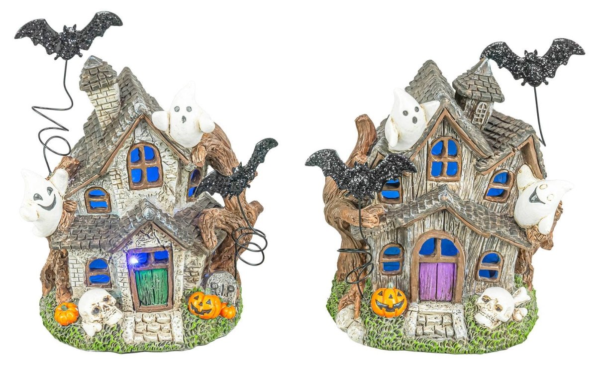 Ghastly Halloween Haunted House with LED - Nifty Decor & More