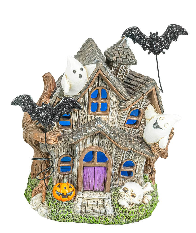 Ghastly Halloween Haunted House with LED - Nifty Decor & More